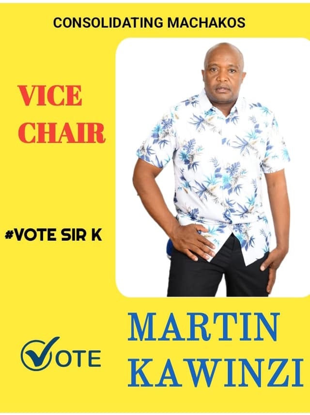 Martin Kawinzi, candidate for Vice Chairperson Position